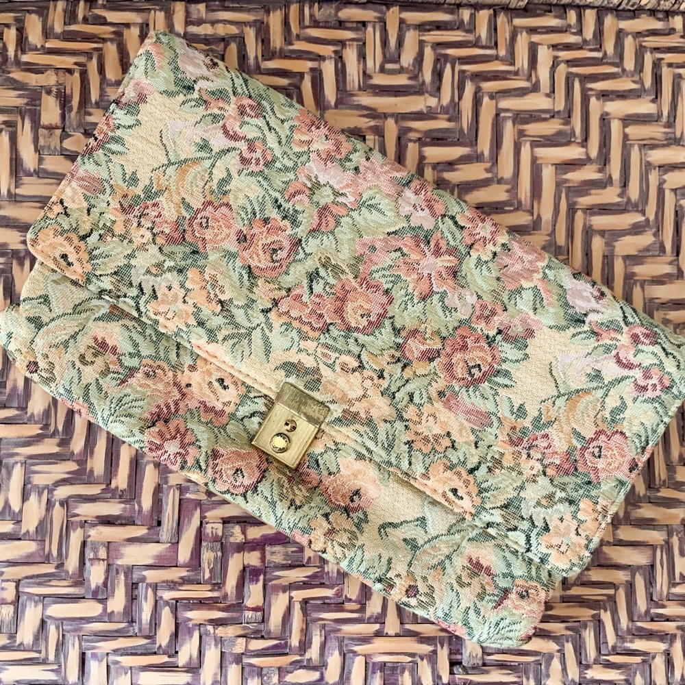 Vintage Tapestry Clutch